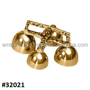 Church Handheld Bell 4 Sound Solid Brass