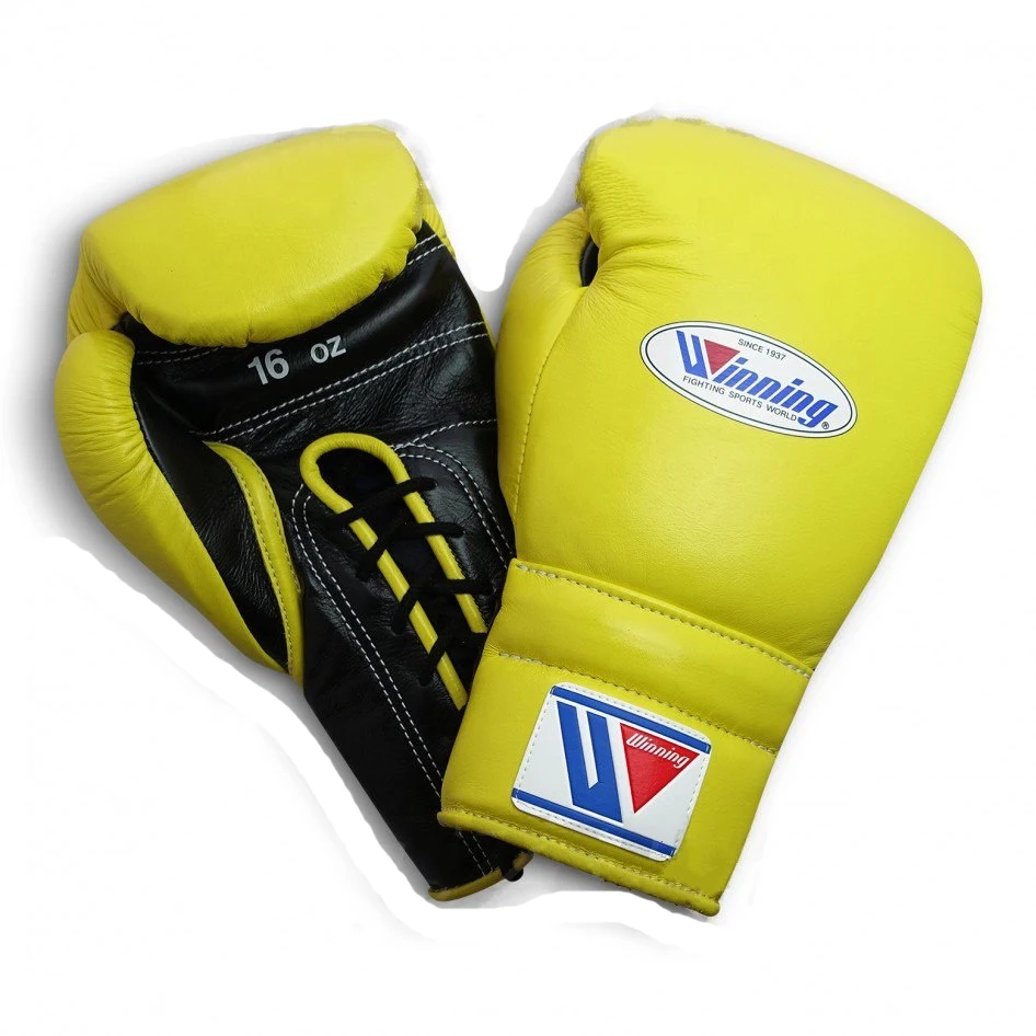 Custom Design Fitness Gym Boxing Gloves Pu Leather Fighting Training Lace Up Winning Boxing Gloves