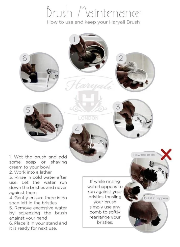 Мужская кисть для бритья из синтетических волос с основанием слоновой кости и металла подставкой бритвенной кисти нержавеющей стали