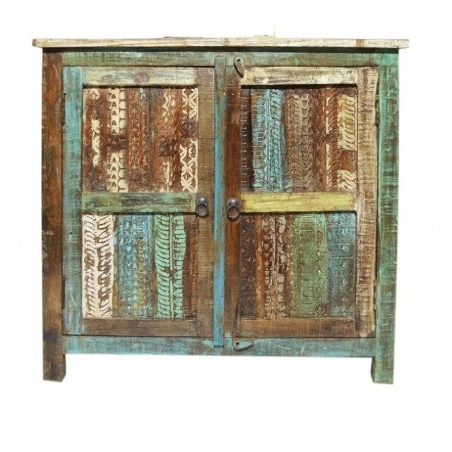 
Буфет из переработанного деревенского дерева с натуральной отделкой и 2 дверцами 