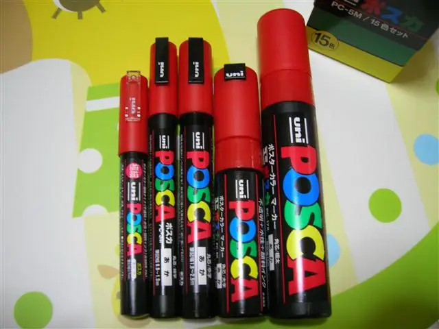 Popular and Colorful markers made in Japan
