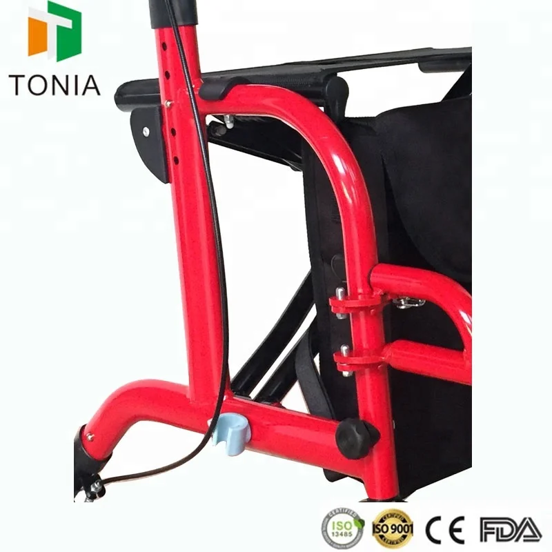 Lightweight Aluminum Used Manual Wheelchair Rollator Walker for sale