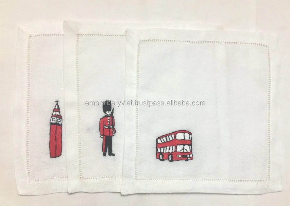 British Royal napkin Natural linen towels Linen Dinner Napkins french knot napkins Cocktail Napkin