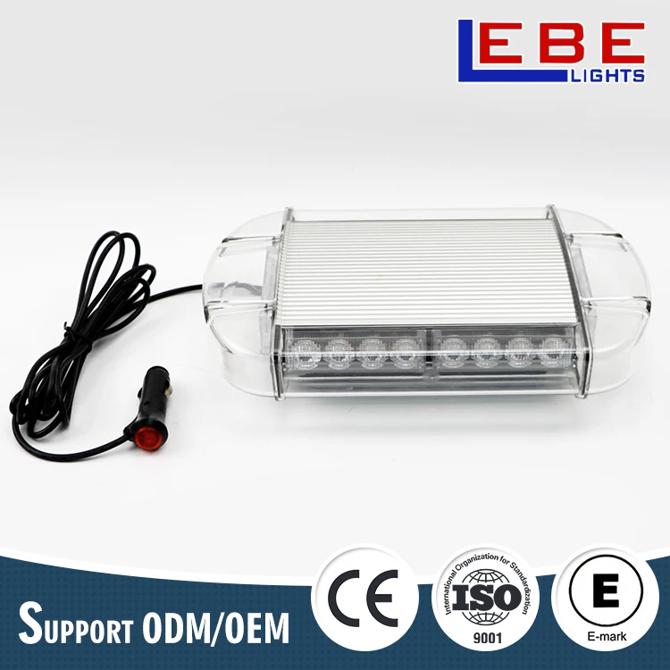 Waterproof amber red blue warning led mini lightbar with magnetic mount