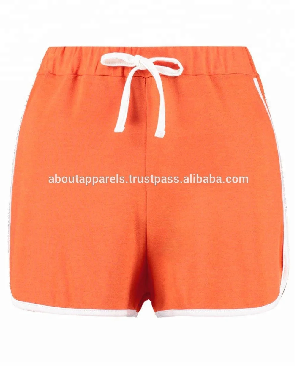 New fashionable cheap American flag hot Cotton Fleece Sweat Shorts wholesale, New Cat Contrast Trim Runner Cotton Short