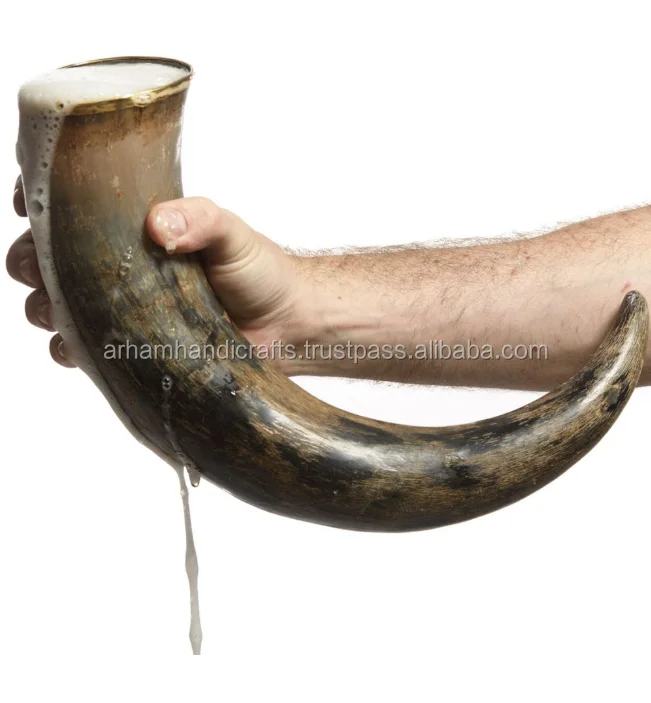 Buffalo Horn Beer Mug Available for Bulk Wholesale Supply High Handmade Kitchen Horn Mug at Wholesale Price by LUXURY CRAFTS
