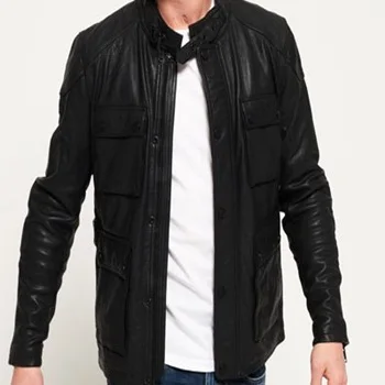 
Mens Stylish Real Leather Jacket For Gents top quality 