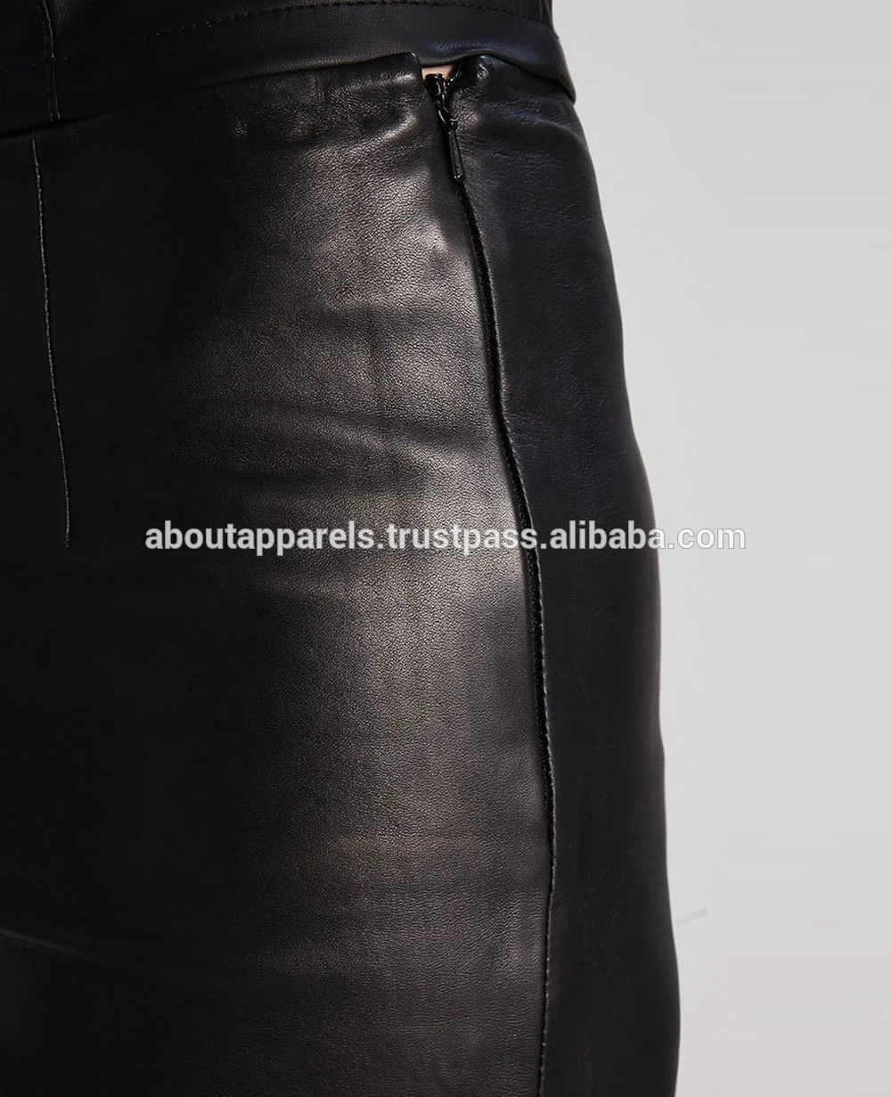 Женские брюки из натуральной овечьей кожи