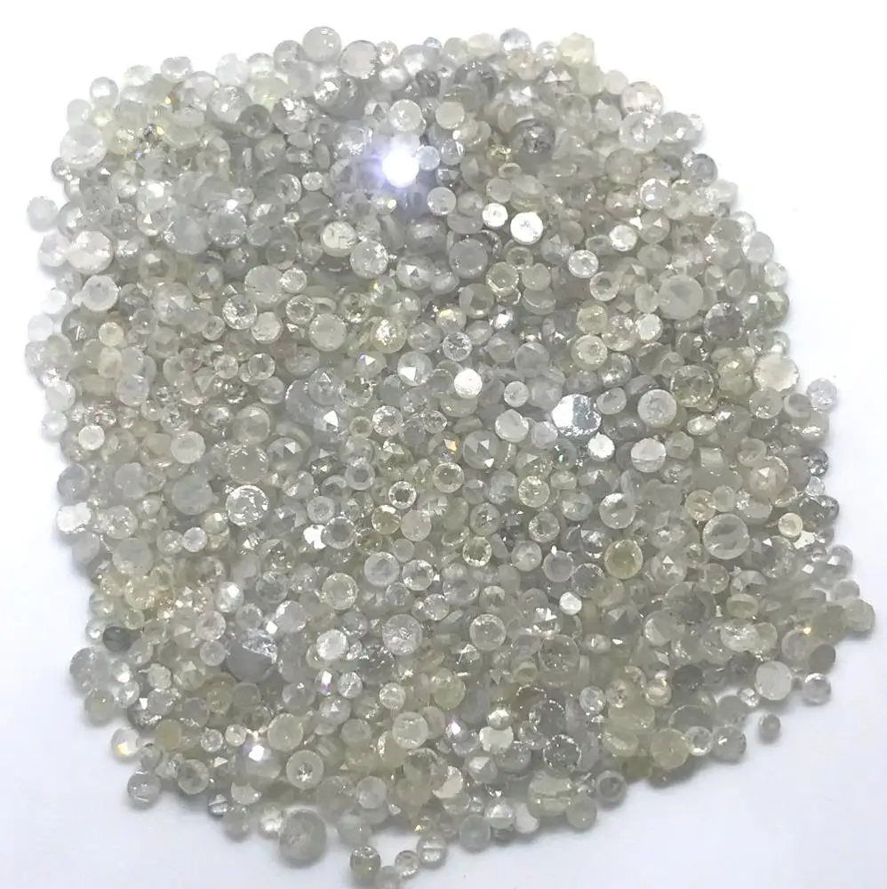 Natural Round Cut Mixed Color Icy Diamonds from Indian Manufacturer