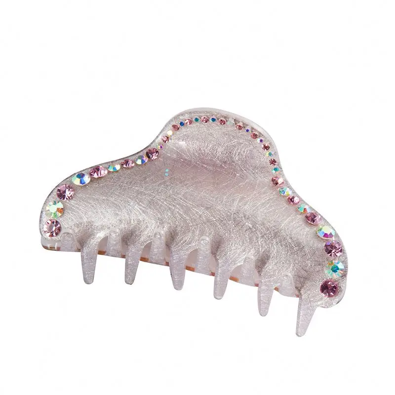 Fashion New Design Women Hair Accessories Plastic Hair Claw Clips Women Thick Crystal Hair Claw Clamps For Gifts