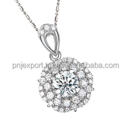 Natural Diamond Women Jewelry Set Jewelry Manufacturer Wholesale 14K Gold White Round Brilliant Cut