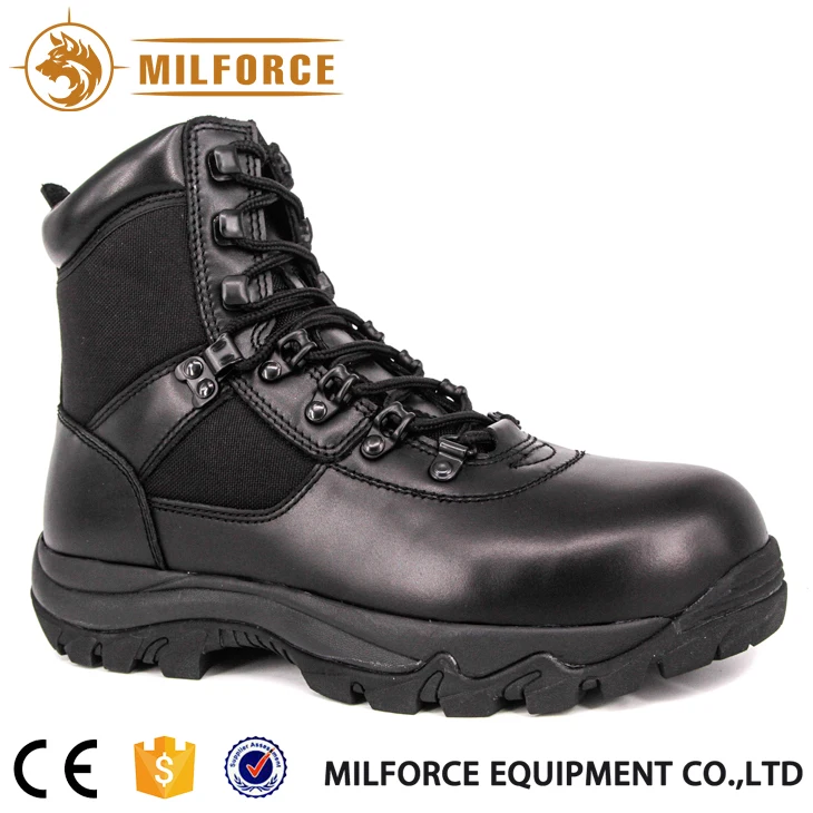 Черные тактические ботинки Milforce из натуральной кожи для охоты и кемпинга