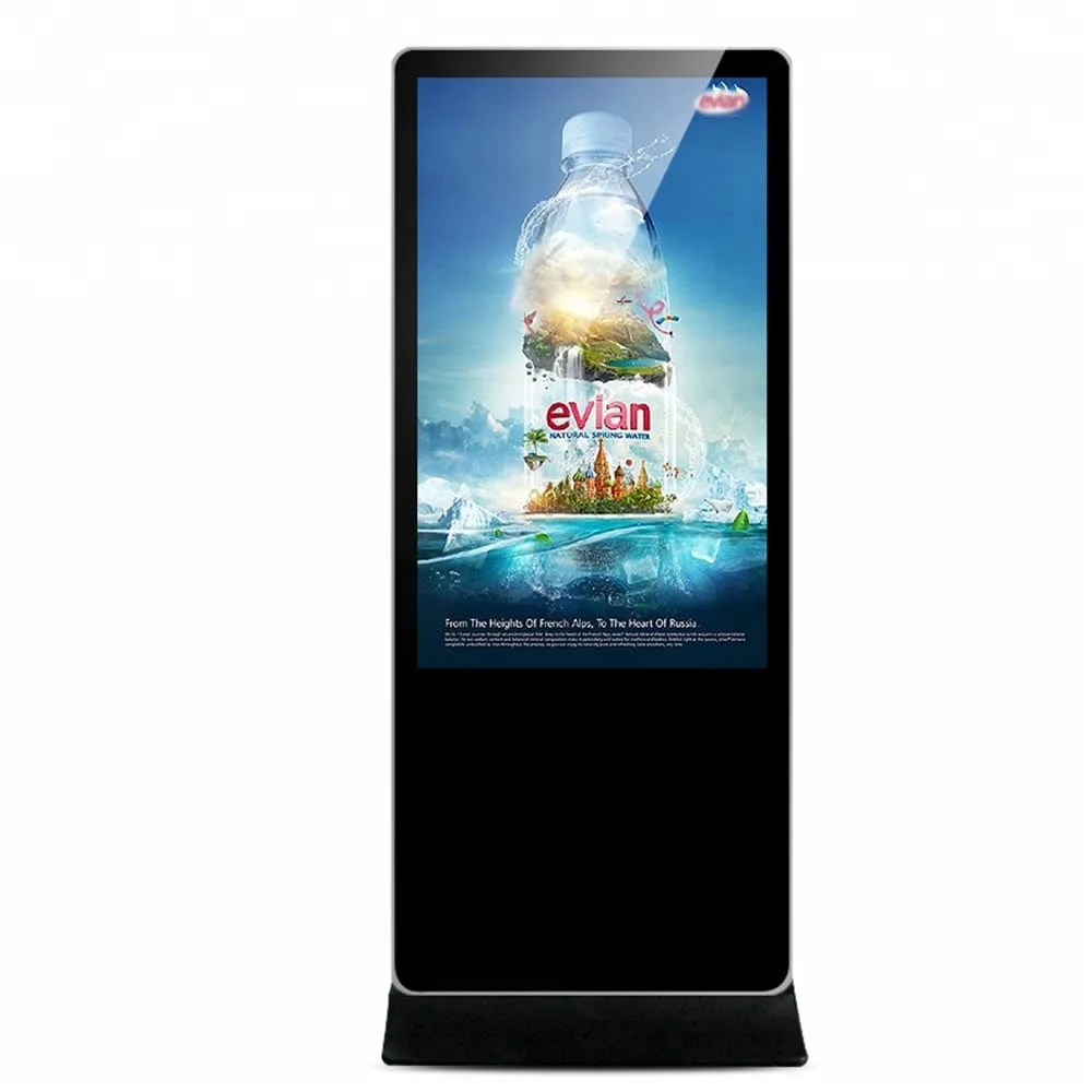 43inch floor standing display advertising with video lcd monitor usb media player for advertising
