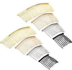 Factory wholesale FREE customized silver bridal handmade rhinestone flower hair combs gold wedding hair accessories