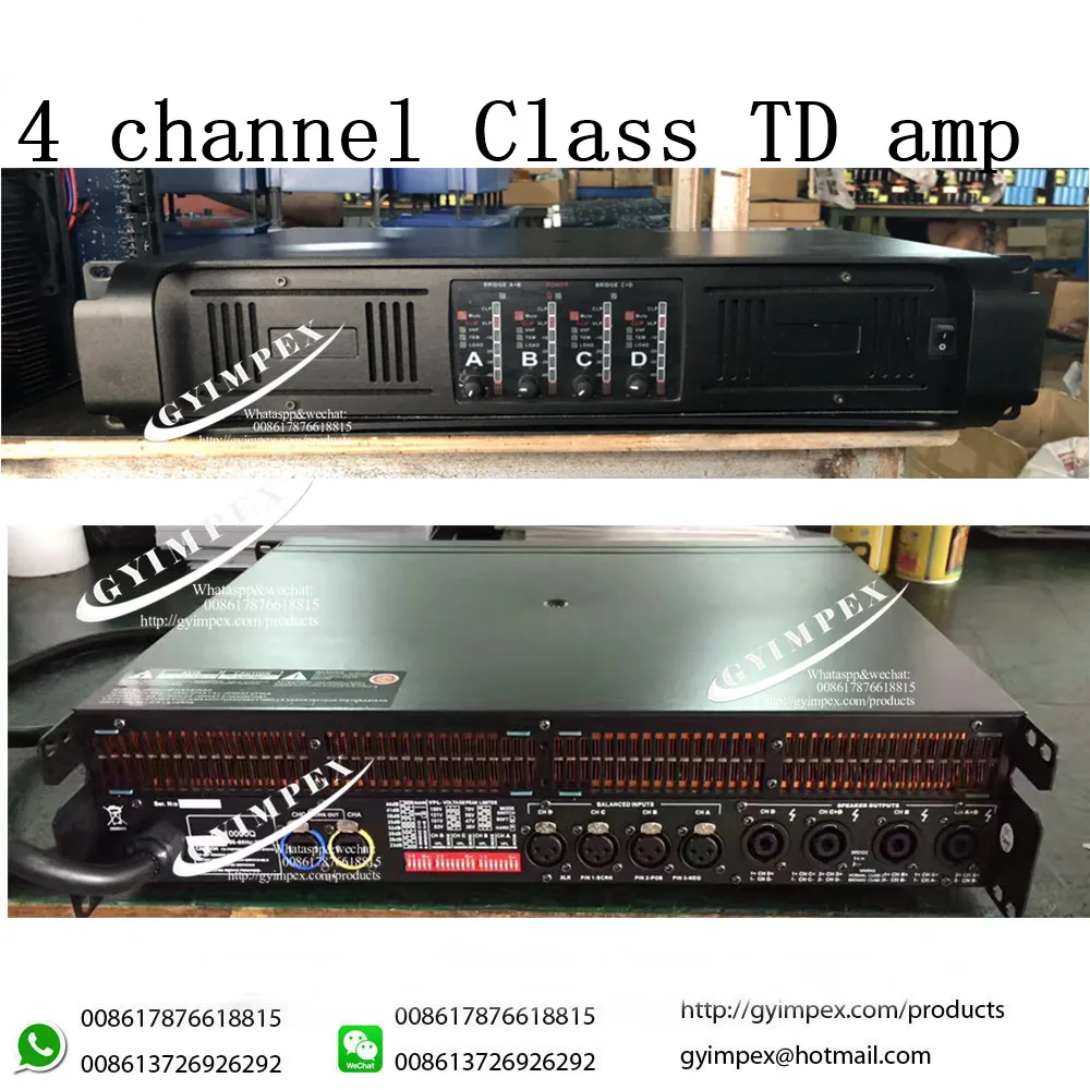 2200 watts 4 channels high power Professional power amplifiers