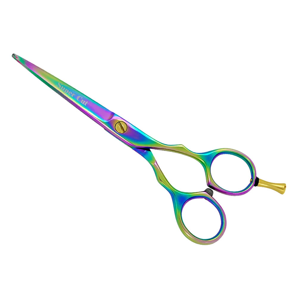 Professional Stainless Steel Barber Shear Straight-Blade Hair Cutting Scissors with Sharp Tip Beauty Supply