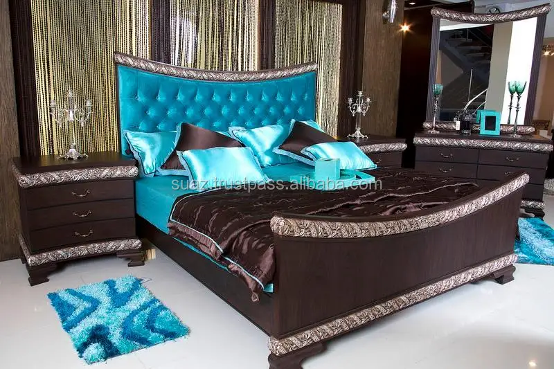 King Size Upholstered Beds Modern Upholstered Beds, European style king size solid wood hand carving bedroom home furniture set
