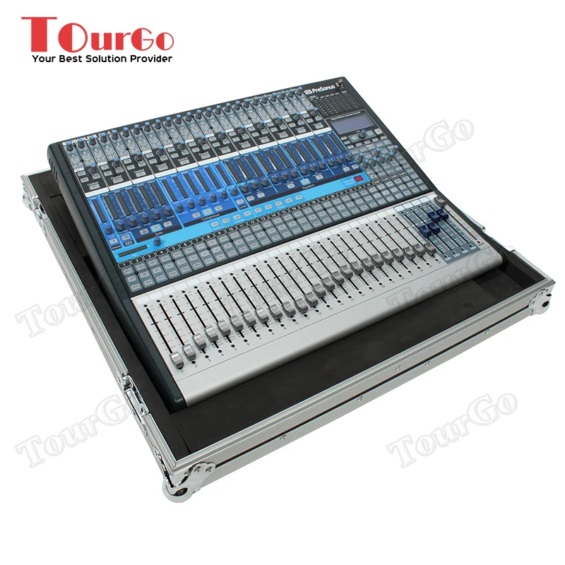 Tourgo Pro Audio DJ 16 Channel Audio Protective Mixer Road Case For PROFX22 Mixing Console