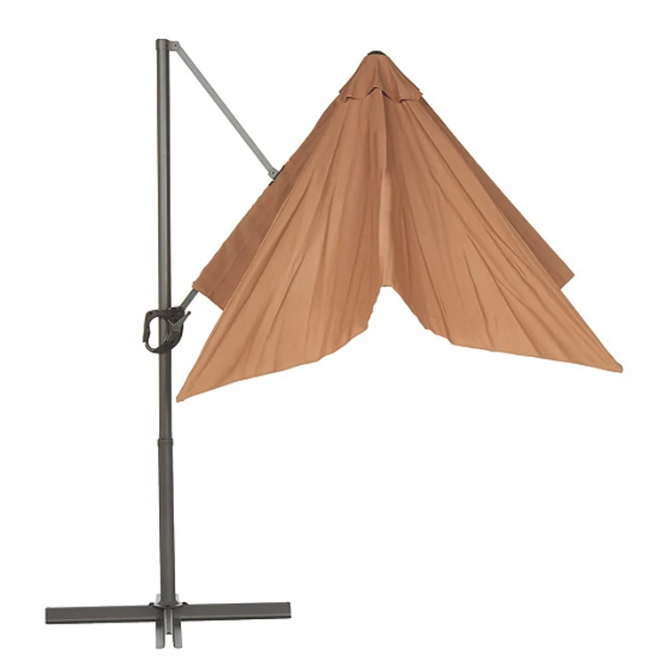 Garden 360 Degree Rotation Steel Pole Parts Square Outdoor Hanging Umbrella