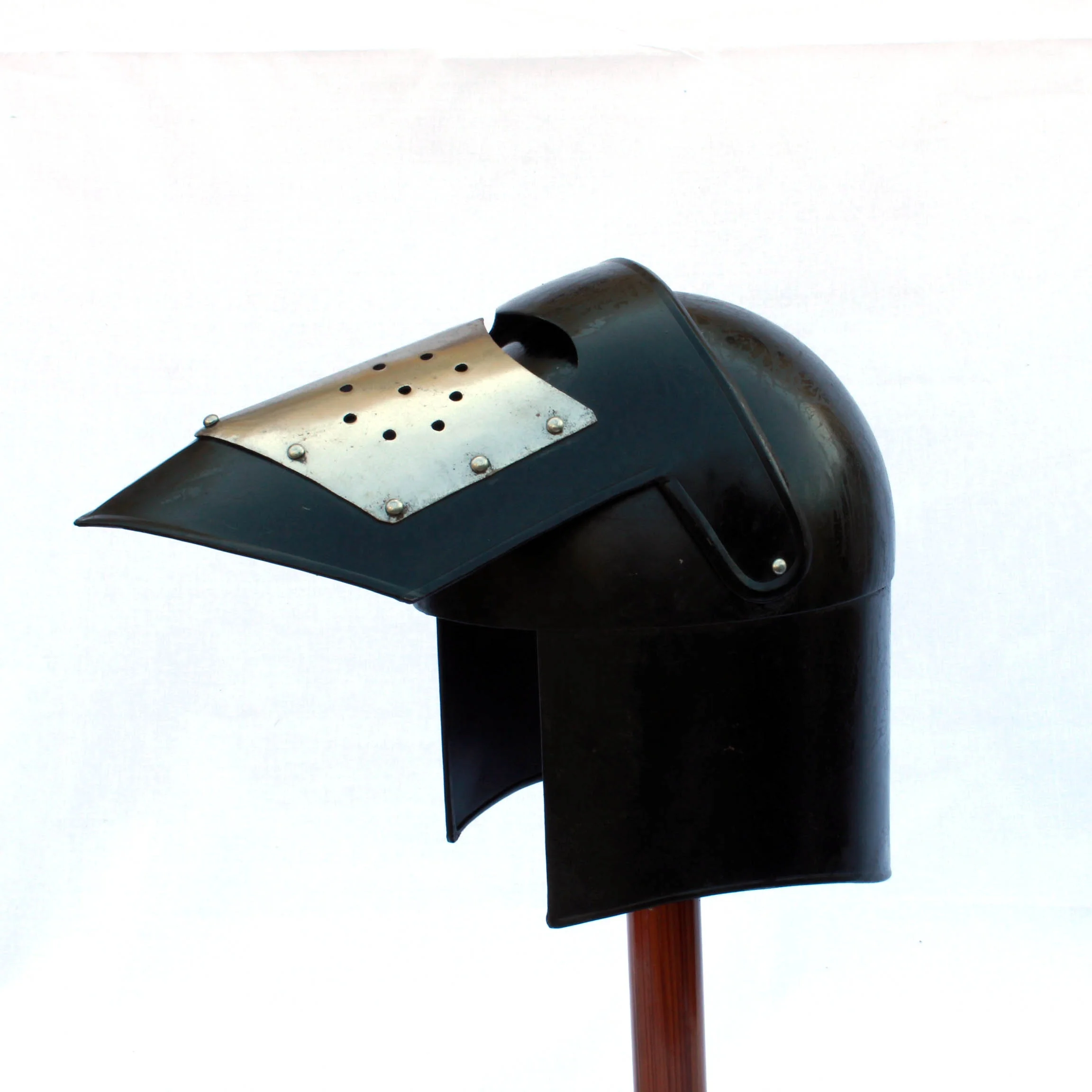 High Quality Selling Medieval War Ancient Vintage Medieval Visor Bascinet Wearable Helmet SAIWH917