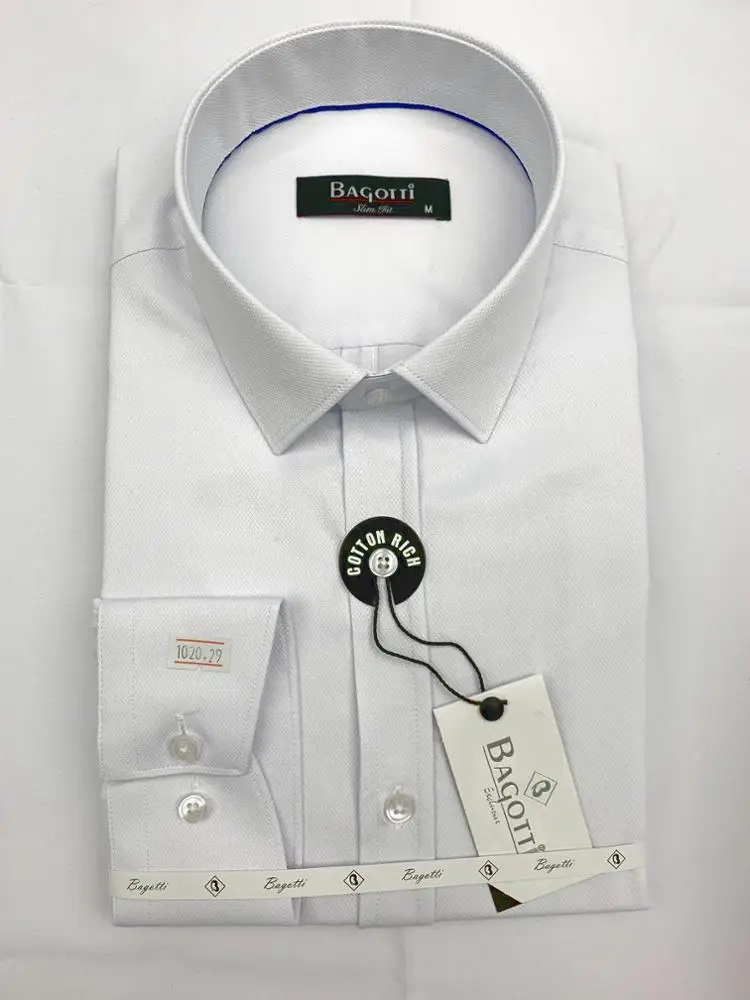 Slim Fit High Quality Cotton And Polyester Mens Dress Shirt From Turkey