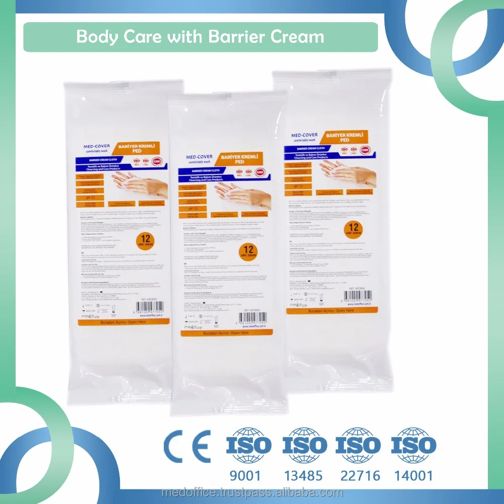 BARRIER CREAM CLOTHES FOR PATIENT BODY CARE AND CLEAN