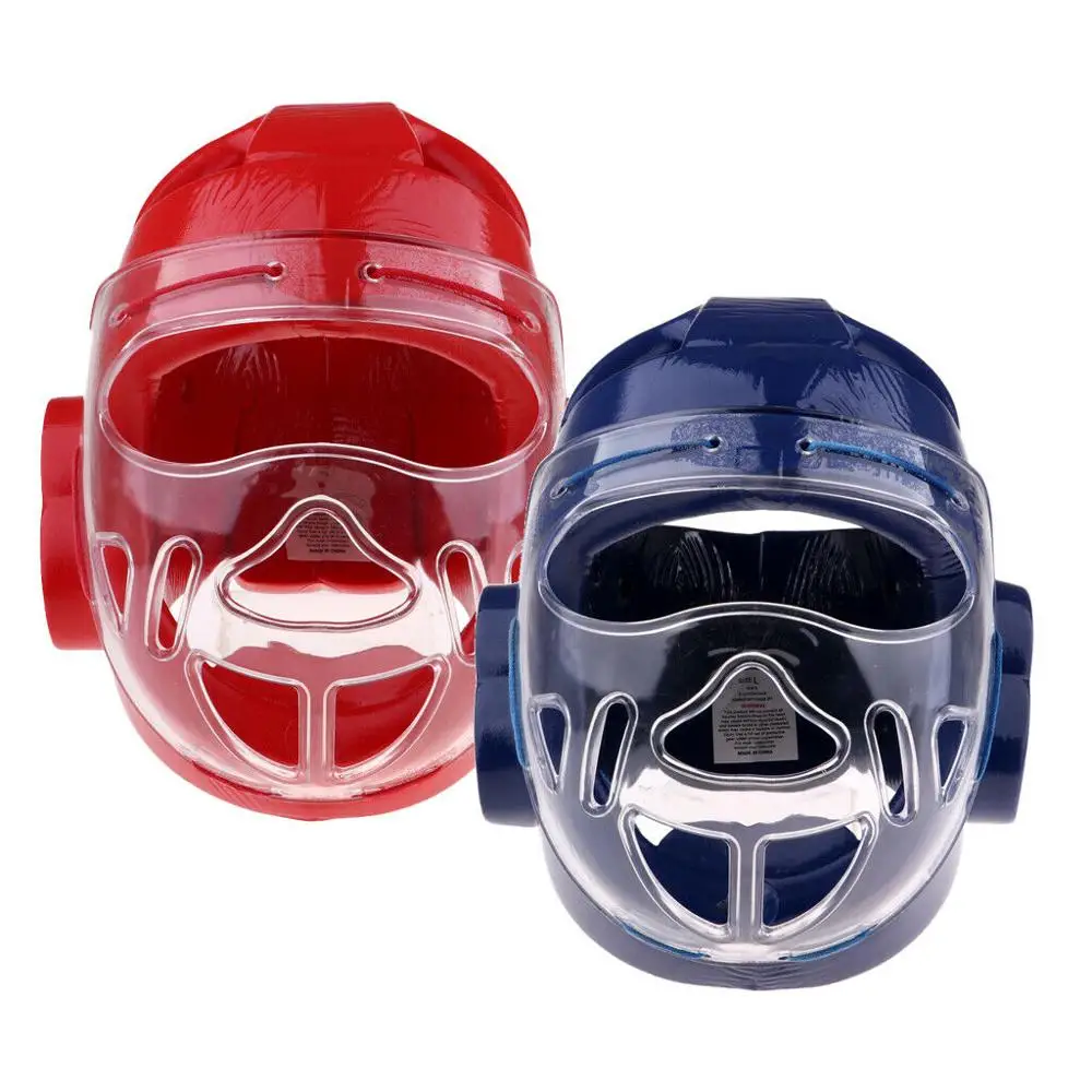 
Taekwondo Dipped Foam Sparring Head Guard Gear Double Mouth Guard 