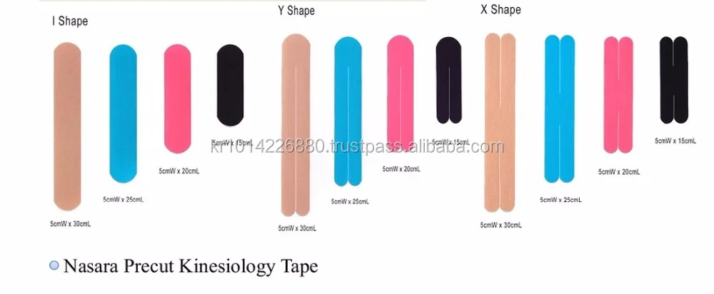 Kinesiology Tax Tape NASARA Original ( OEM Order) Elastic waterproof sports tape for physical therapy