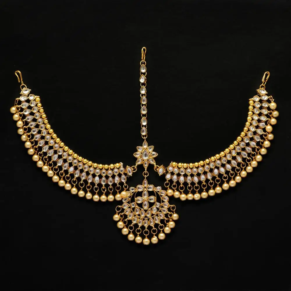 All new White Color Kundan Work Matha Patti