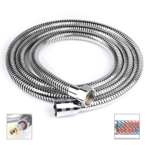 48-Inch Flexible Metal Stainless Steel Shower Hose/Hose Faucet for Bathroom Toilet Handheld Showerhead Bidet Sprayer