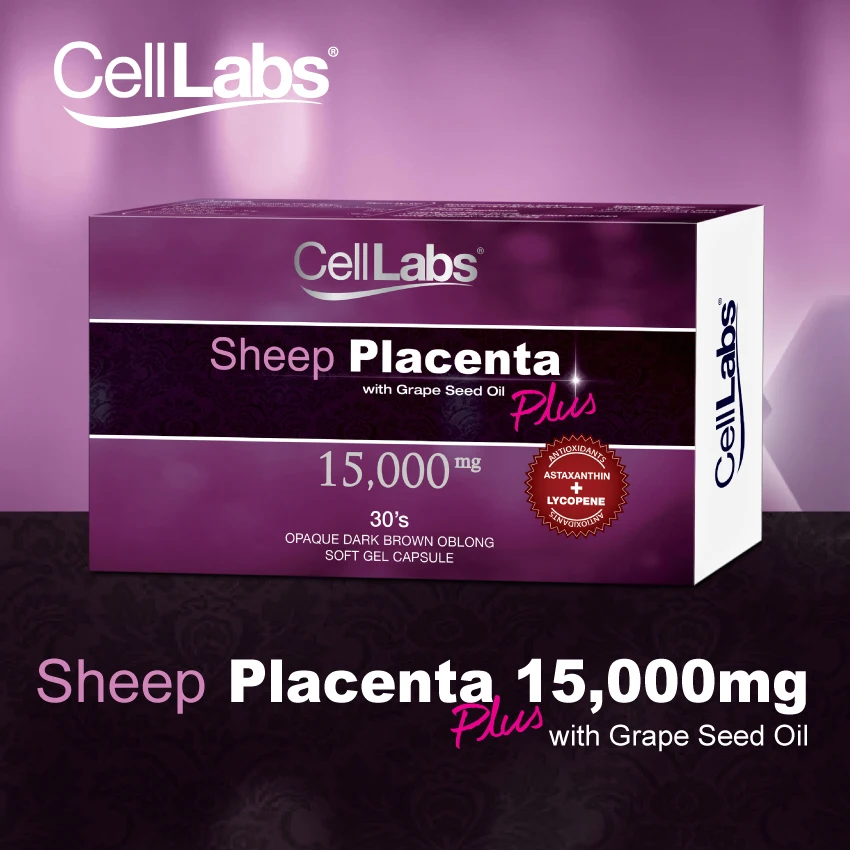 Distributor Price GMP Standard New Zealand Sheep Placenta Softgel Capsule Skin Whitening Anti-aging Product with Stem Cell