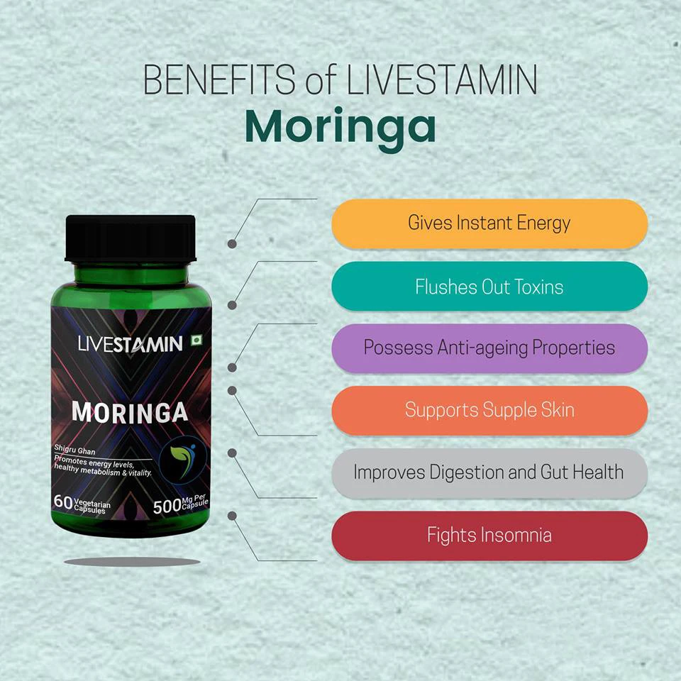 
Moringa Oleifera Extract Powder Leaf 500mg Capsules from leaves For Diabetes Health private label Superfood Supplement GMP ISO 
