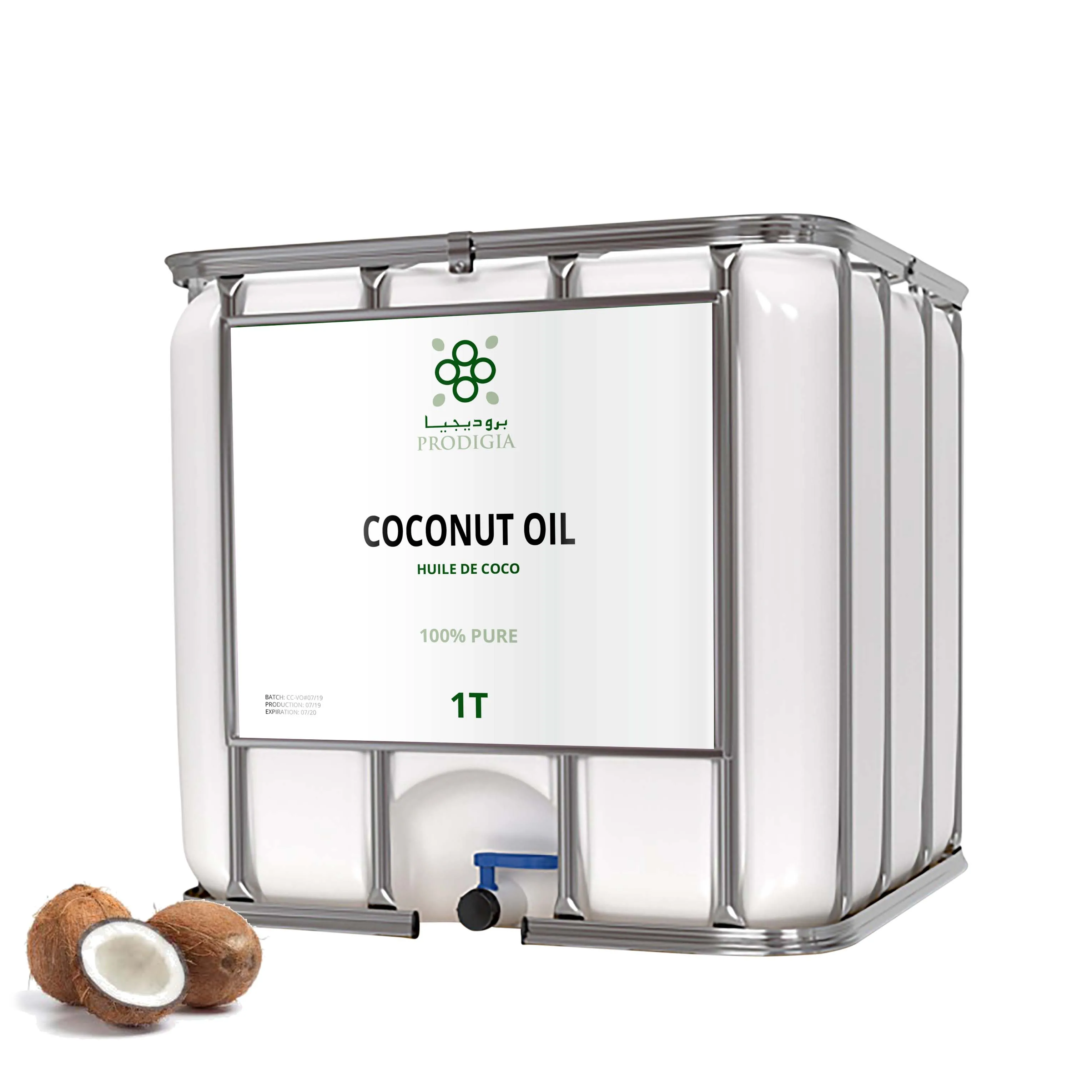 
100% Natural Virgin Coco Oil (Coconut Oil) Premium Quality - From Morocco Bulk Sale 