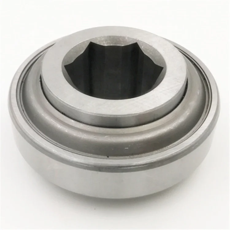 Square hole bearings W208PPB8 for agricultural machines ball hexagon bearing W208PB8