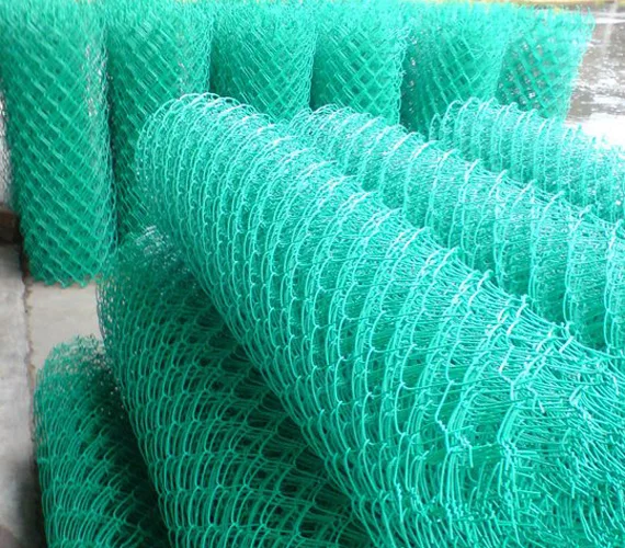 Hot Sale Customized Height Up to 10ft PVC Coated chain link fence sports fence panel  for football and sports venue