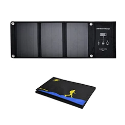 Hot Selling Mono Solar Panel 21W Camping Folding Solar Panel Cellphone Solar Charger For Power Banks