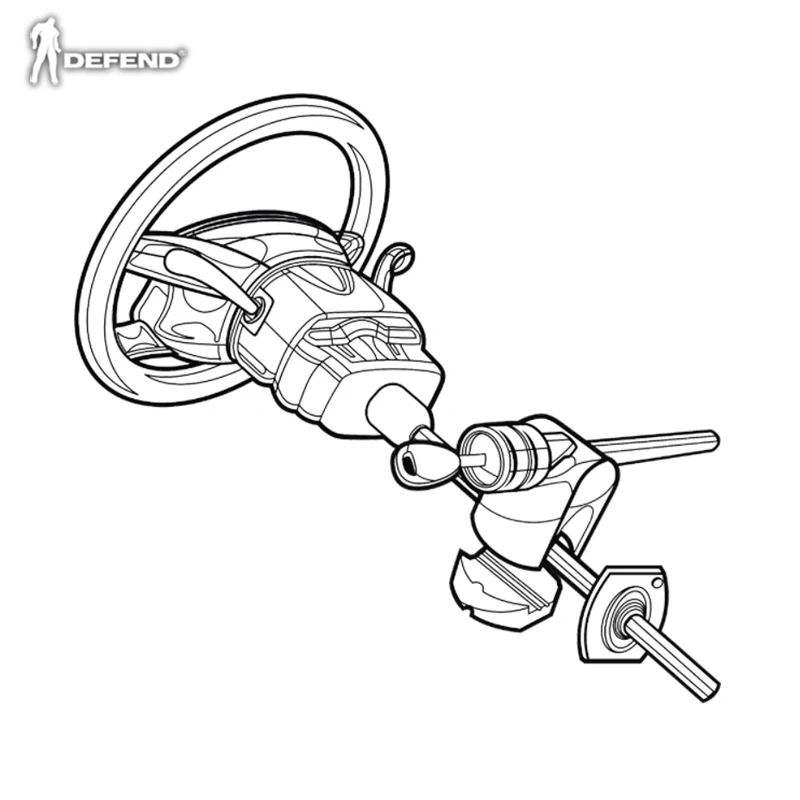 Car maker alloy wheels column car lock for parking use