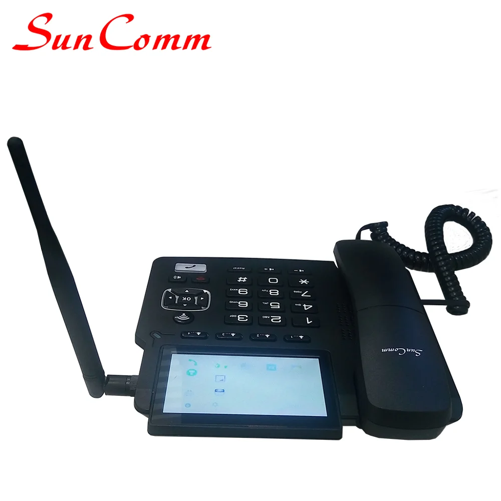 Сенсорный экран 4 аппарат не привязан к оператору сотовой связи стационарный беспроводной стационарный телефон с мобильными микрoуправлением слушения SC-9030-4GT