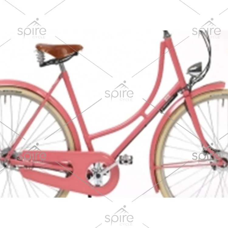 High end vintage pink city bike with classic look