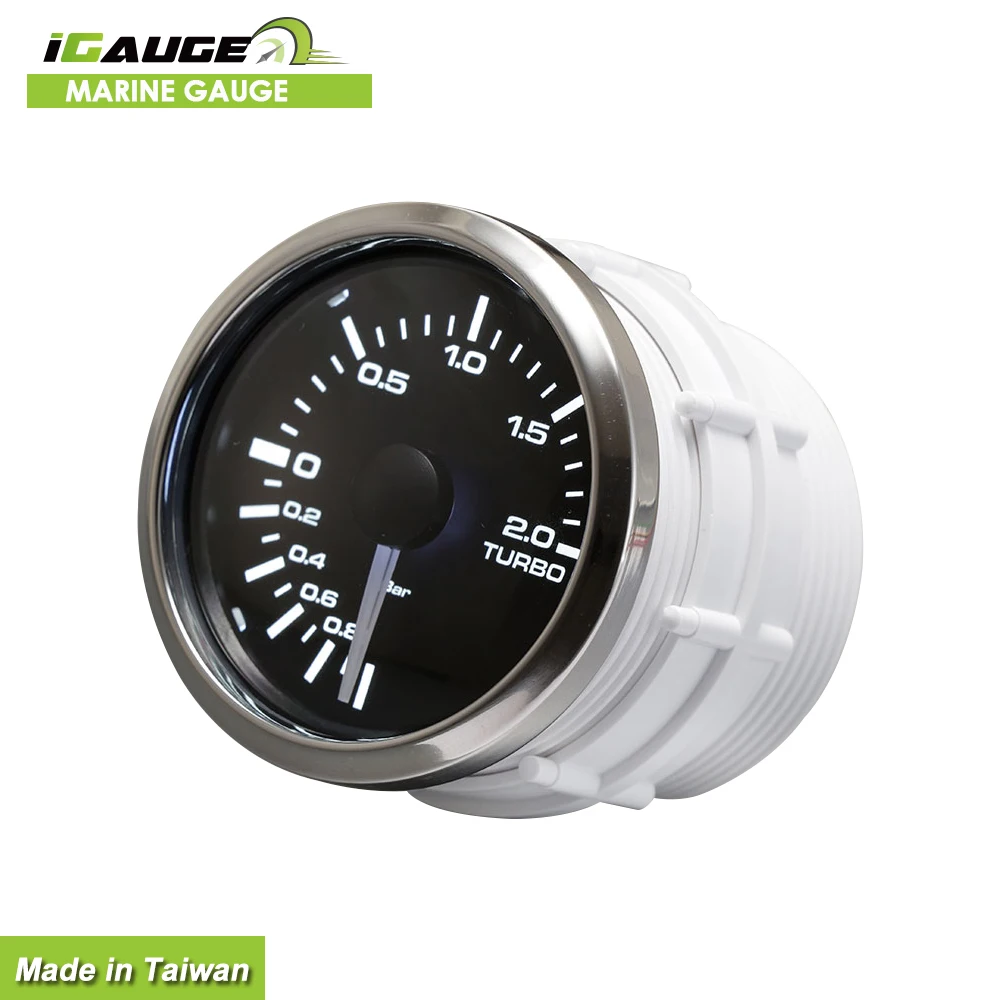 Analog boat turbo Meter Psi Bar boost Gauge
