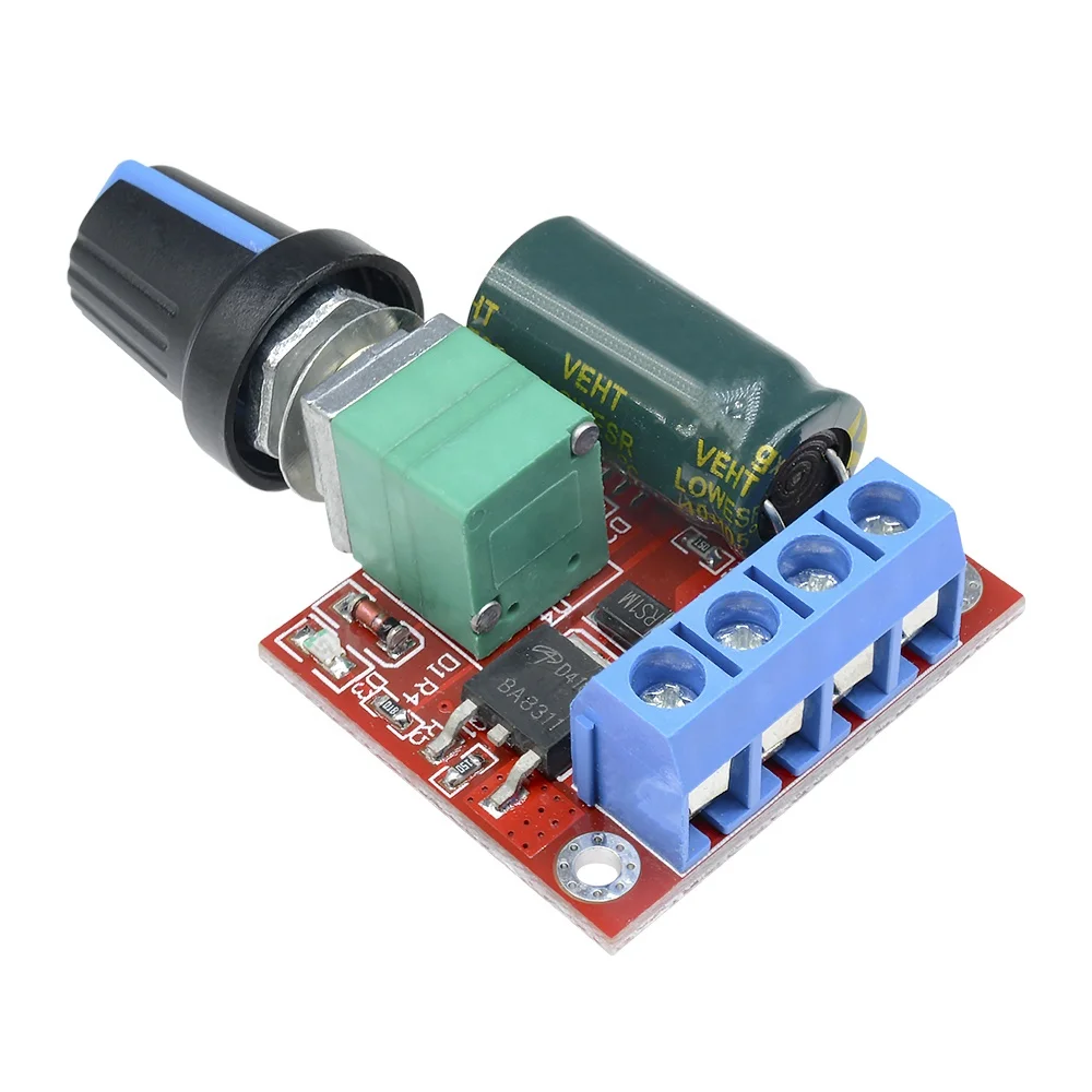 diymore Mini 5A PWM Max 90W DC Motor Speed Controller Module 3V-35V Control Switch LED Dimmer Hot Sale