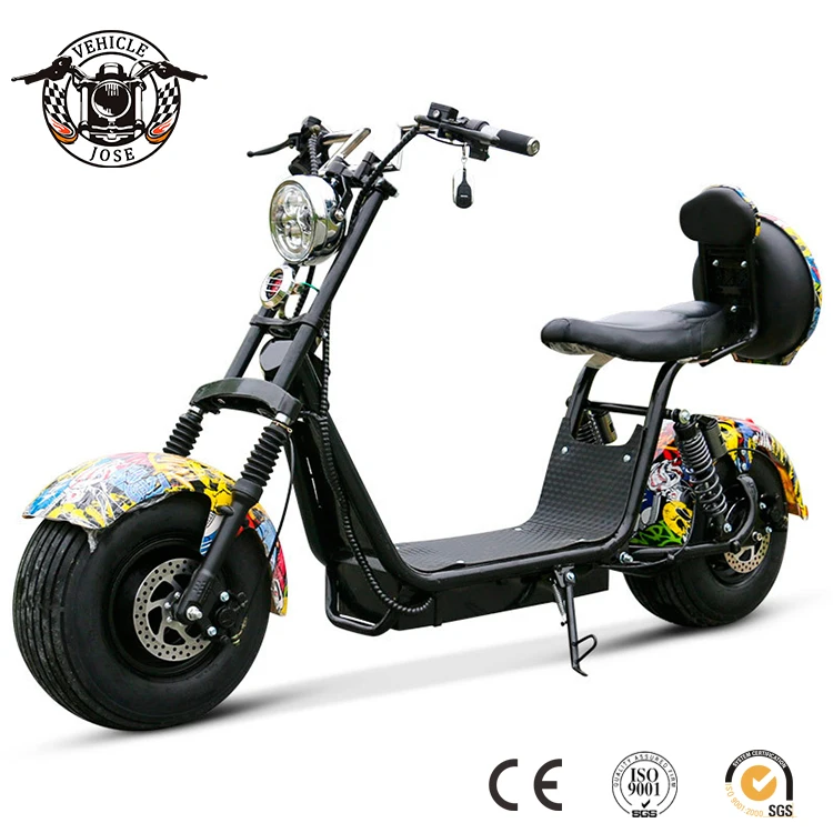  Необычный электрический скутер CityCoco CE с передней подсветкой 1500 Вт 60V20A
