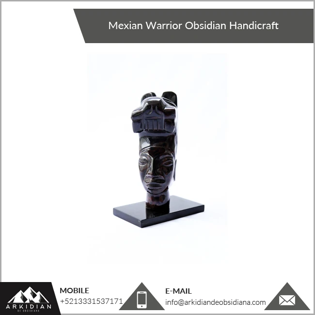 Premium Quality And Durable Obsidian Warrior Sculpture for Home Decorative