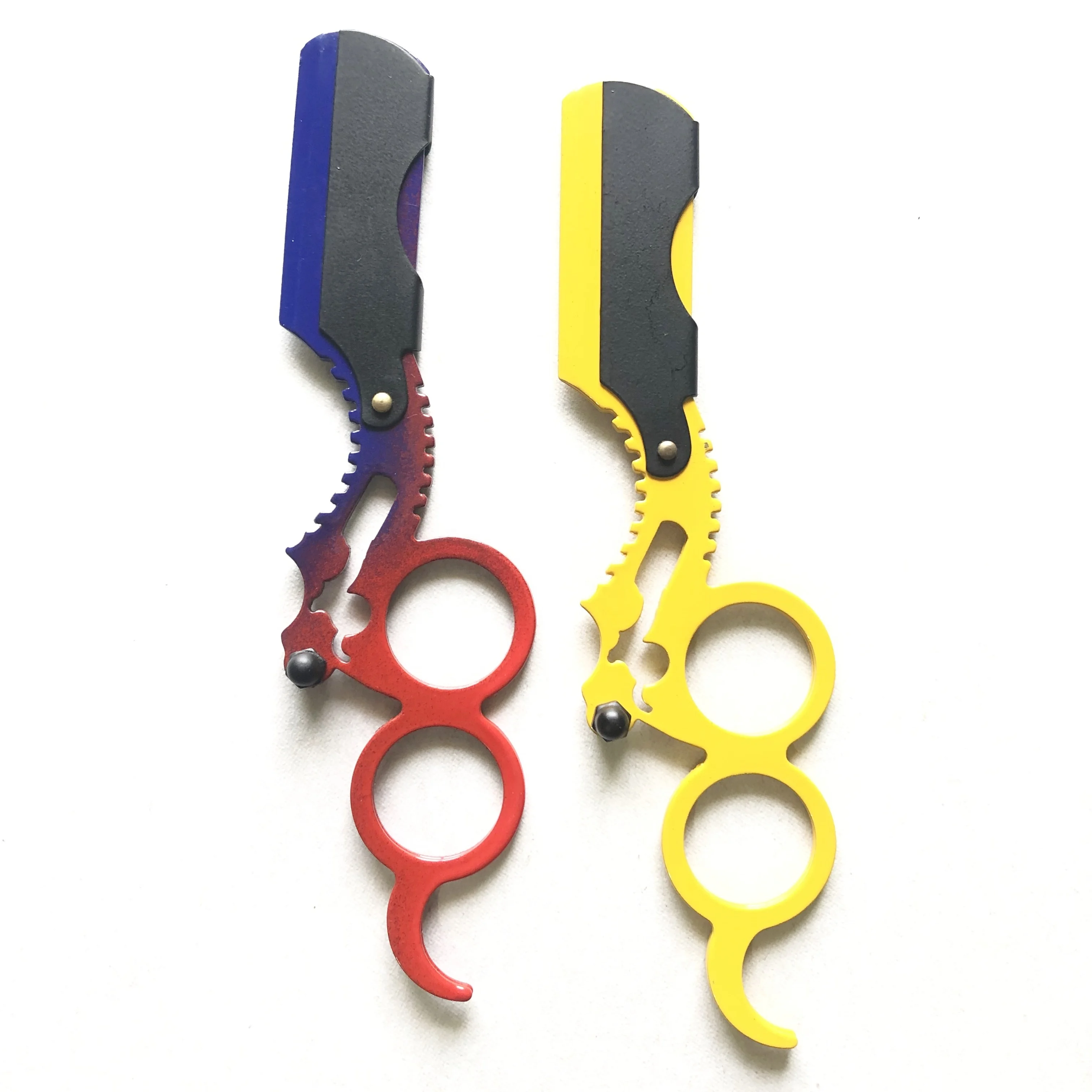 Professional Finger Shavette Barber Razor Holder Salon Straight Edge Razor