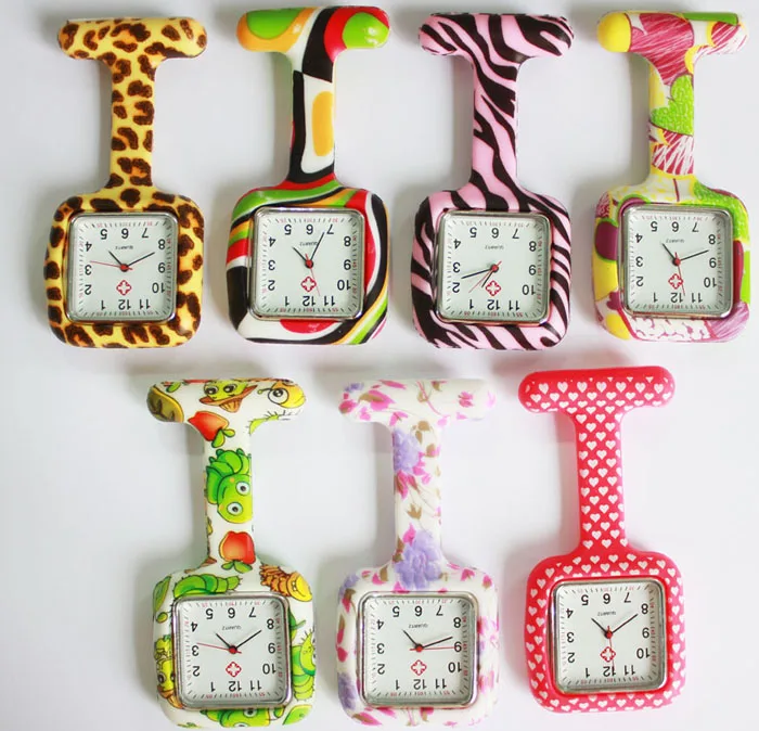 silicone fob nurse watch analogue quartz nurse watch