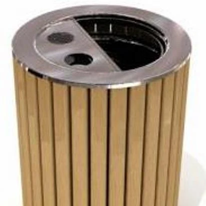 
Wooden Outdoor Waste Bins 