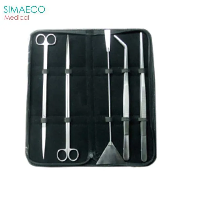 Набор волнистых ножниц для водных растений 5 шт. 12 дюймов 1 Изогнутый длинный пинцет твизор