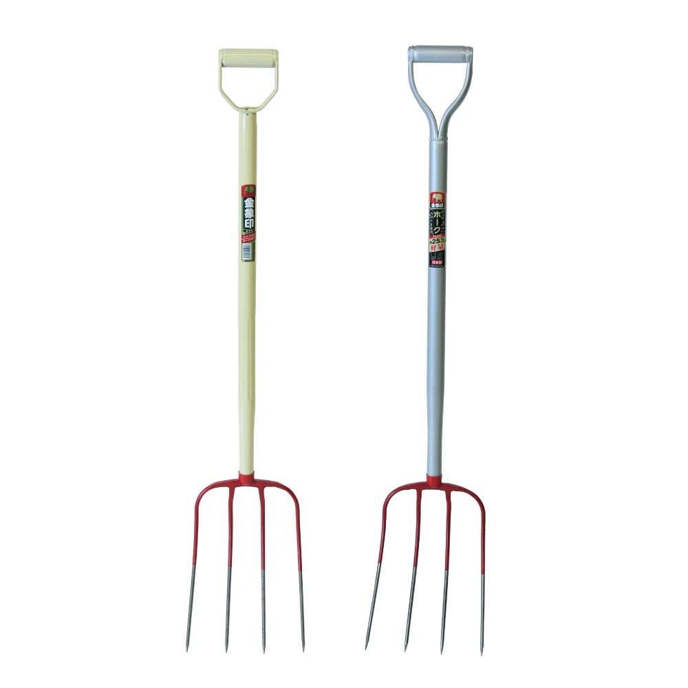 Japanese carbon steel garden pipe handle forks all types of farm tools