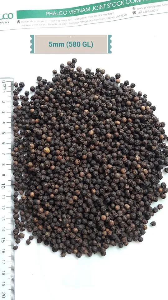 Vietnam Black Pepper 5mm Good Rate 2022