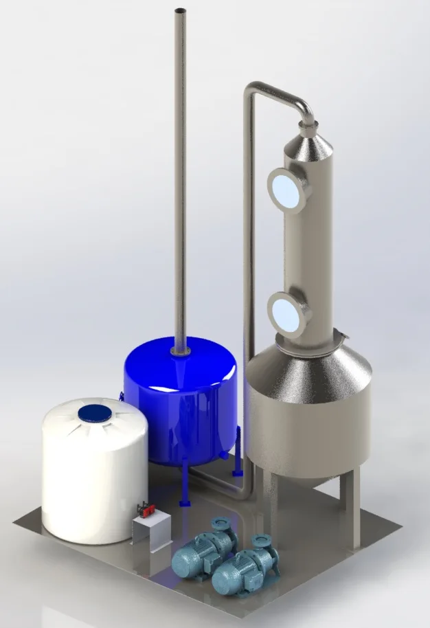 Chlorine Gas Scrubber